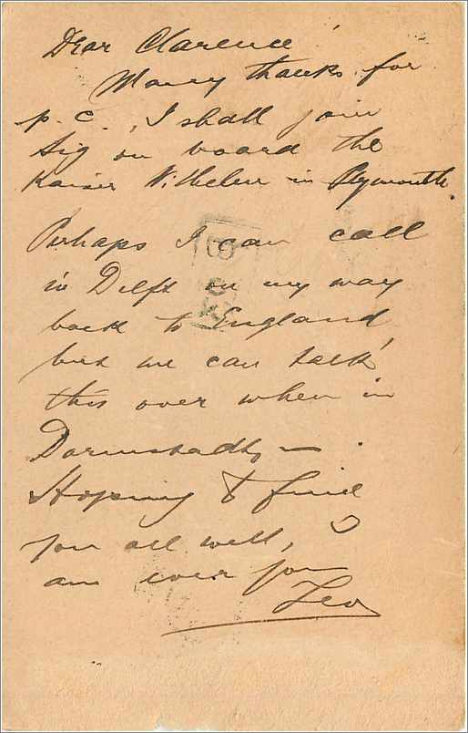 Entier Postal Stationary 1p Nottingham for Delft 1905 — Verso