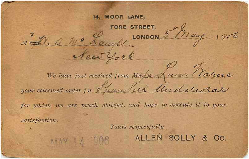 Entier Postal Stationary 1p — Verso