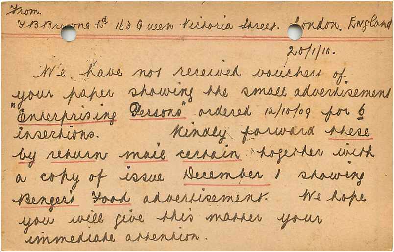 Entier Postal Stationary 1p 1910 London for Bangkok Thailand — Verso