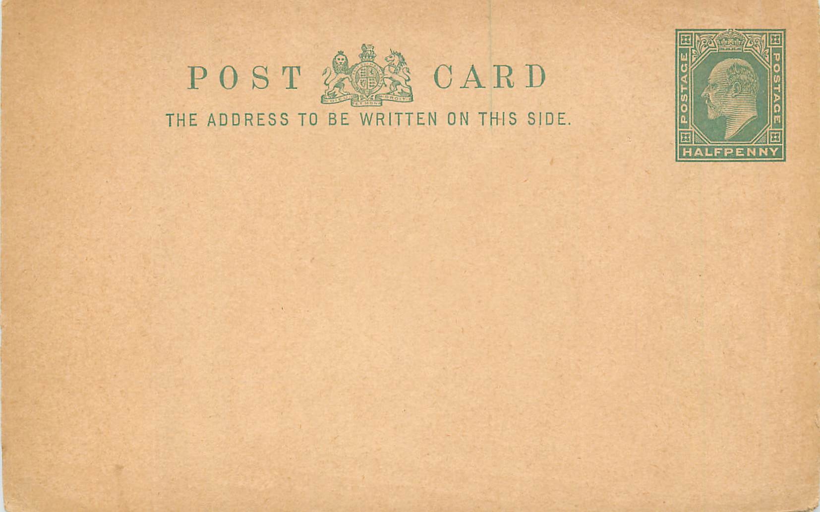 Entier Postal Stationary 1/2p