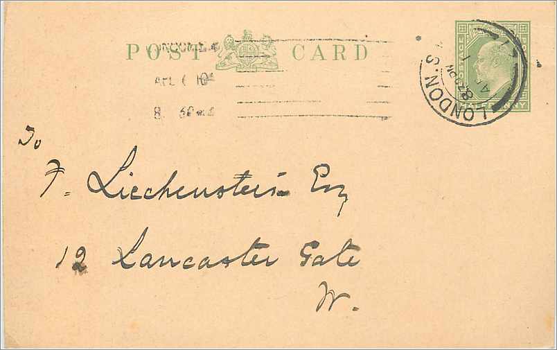 Entier Postal Stationary 1/2p London for Vienna