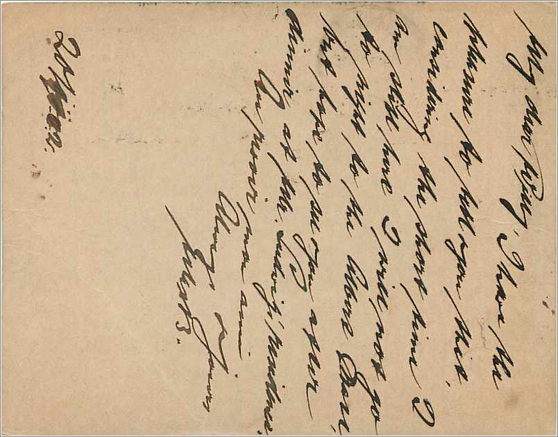 Entier Postal Stationary 1/2 London  — Verso