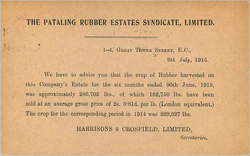 Entier Postal Stationary 1/2p for Surrey — Verso