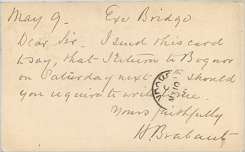Entier Postal Postal Stationary Grande Bretagne Great Britain Tiverton 1876 to Andover — Verso