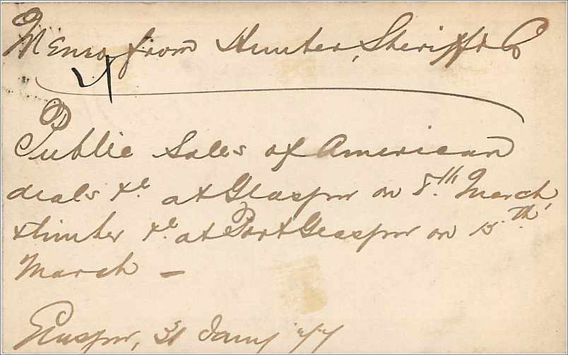 Entier Postal Postal Stationary Grande Bretagne Great Britain 1877 Glasgow — Verso
