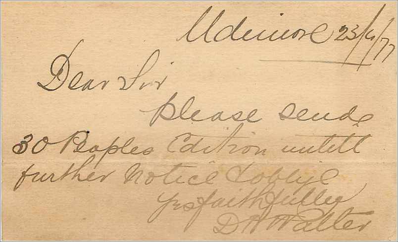 Entier Postal Postal Stationary Grande Bretagne Great Britain Rye  — Verso