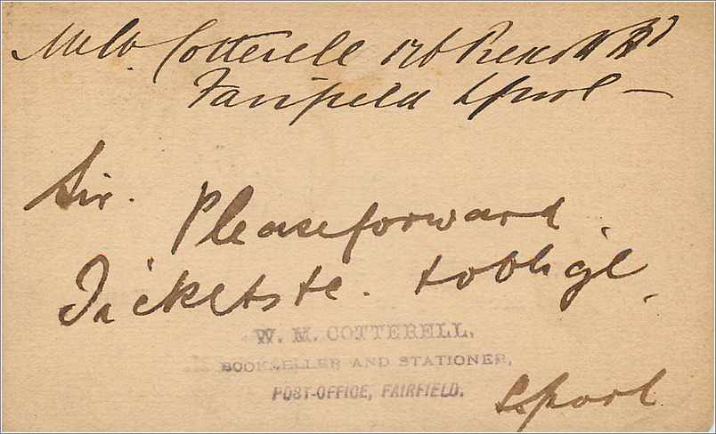 Entier Postal Postal Stationary Grande Bretagne Great Britain Liverpool to London — Verso