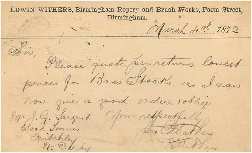 Entier Postal Postal Stationary Grande Bretagne Great Britain 1872 — Verso