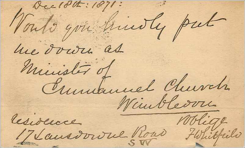 Entier Postal Postal Stationary Grande Bretagne Great Britain 1871 London  — Rückseite