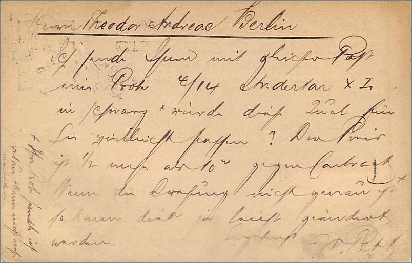 Entier Postal Postal Stationary Grande Bretagne Great Britain 1899 Bradford to Berlin — Verso