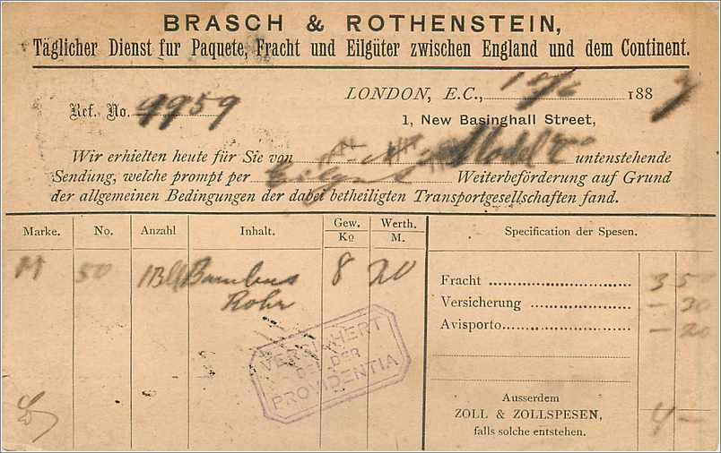 Entier Postal Postal Stationary Grande Bretagne Great Britain to Berlin 1887 — Verso