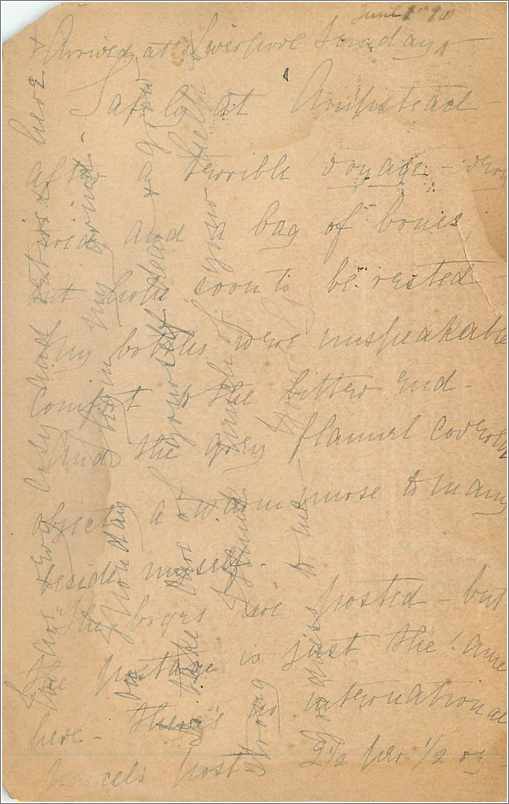 Entier Postal Postal Stationary Grande Bretagne Great Britain 1890 Hampstead to Philadelphia — Verso
