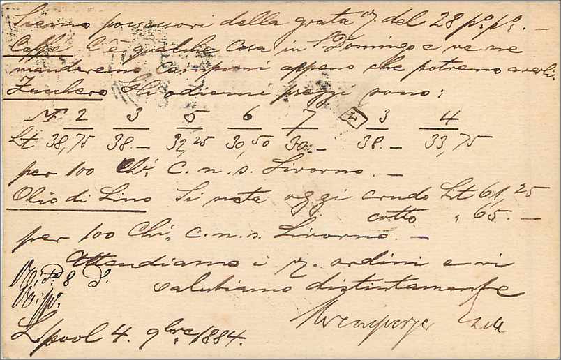 Entier Postal Postal Stationary Grande Bretagne Great Britain Liverpool to Rome — Verso
