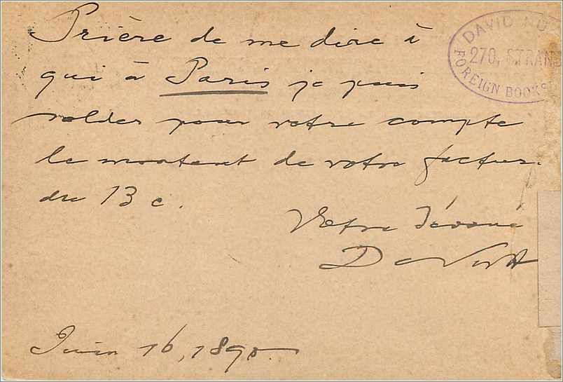 Entier Postal Postal Stationary Grande Bretagne Great Britain 1890 Bedford to Lille — Verso