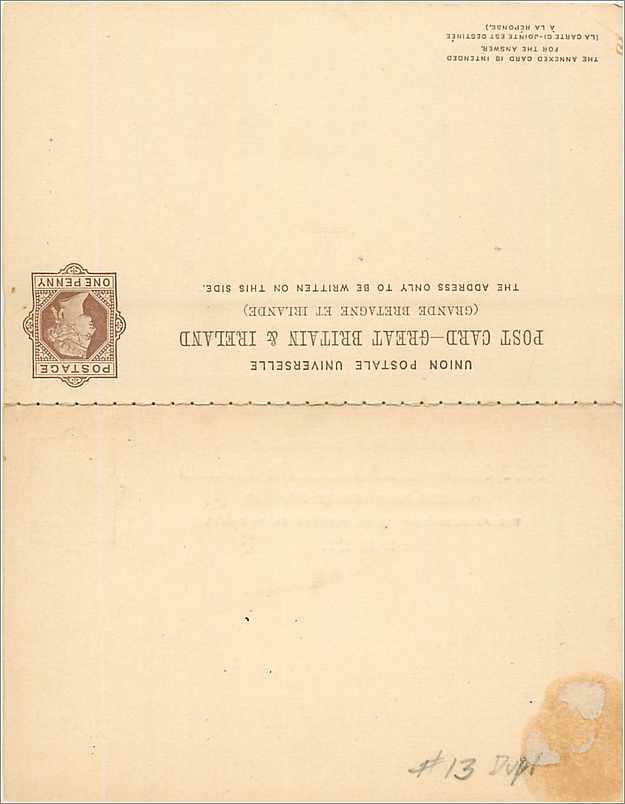 Entier Postal Postal Stationary Grande Bretagne Great Britain 