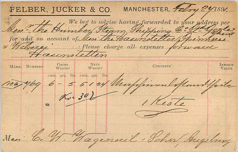 Entier Postal Postal Stationary Grande Bretagne Great Britain 1891 Manchester to Augsburg — Verso