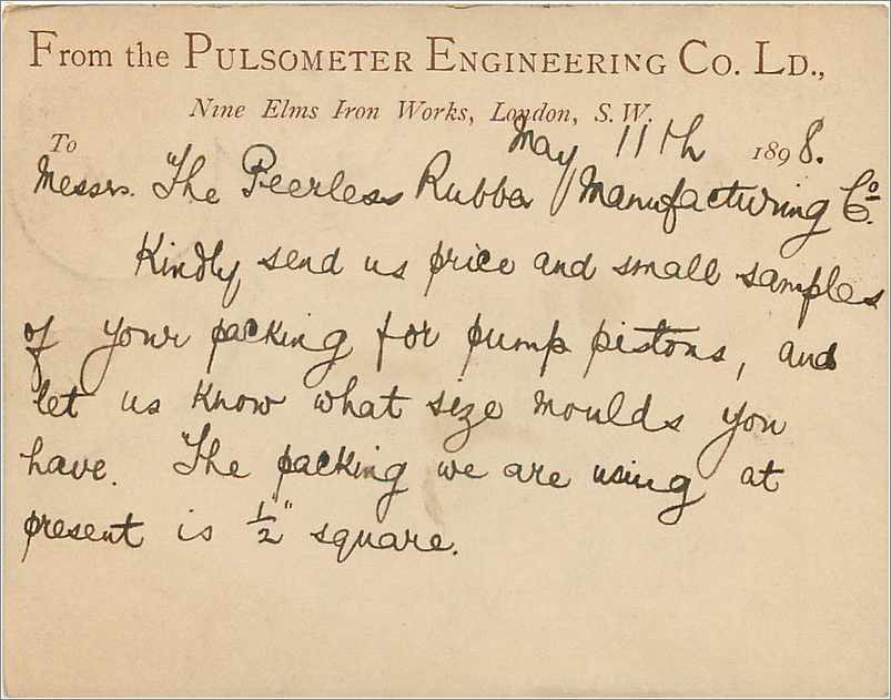 Entier Postal Postal Stationary Grande Bretagne Great Britain 1898 South Lambeth to New York — Verso