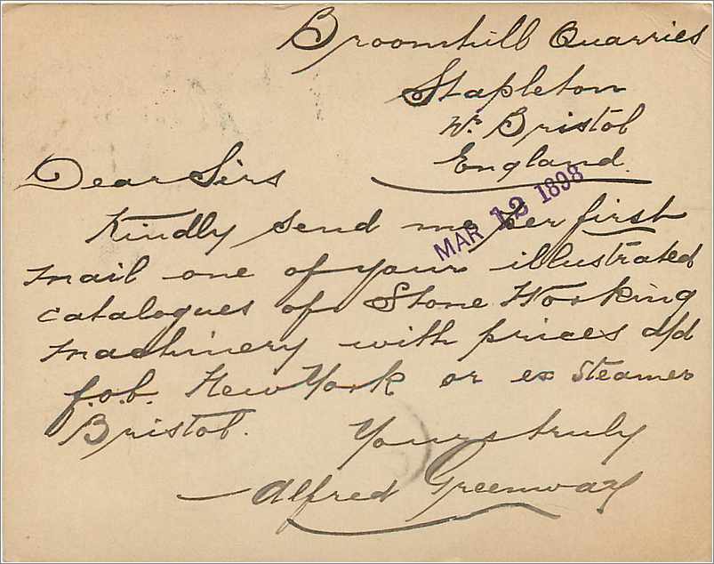 Entier Postal Postal Stationary Grande Bretagne Great Britain 1898 Bristol to Ruthland — Verso