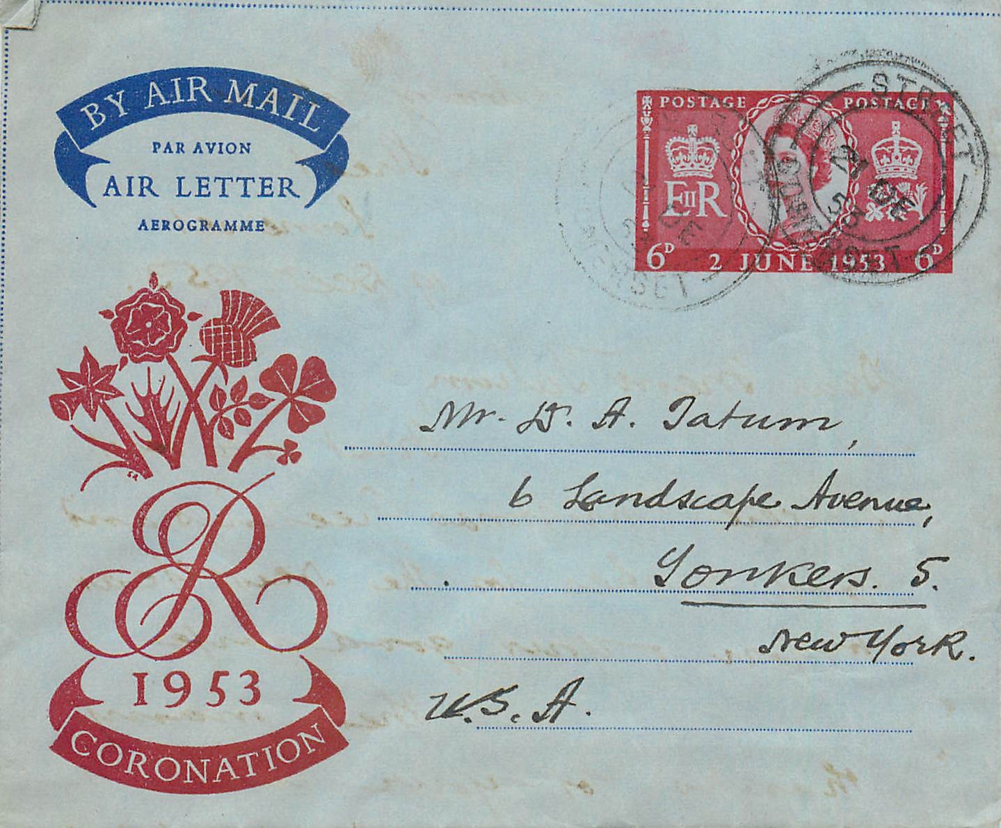 Entier Postal Postal Stationary Aerogramme Aeogram Grande Bretagne Great Britain 