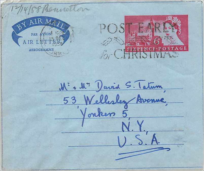 Entier Postal Postal Stationary Aerogramme Aeogram Grande Bretagne Great Britain 
