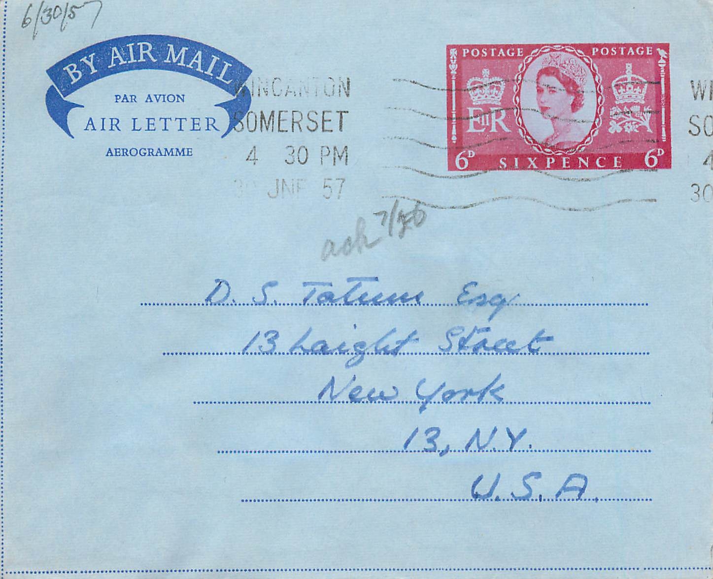 Entier Postal Postal Stationary Aerogramme Aeogram Grande Bretagne Great Britain 