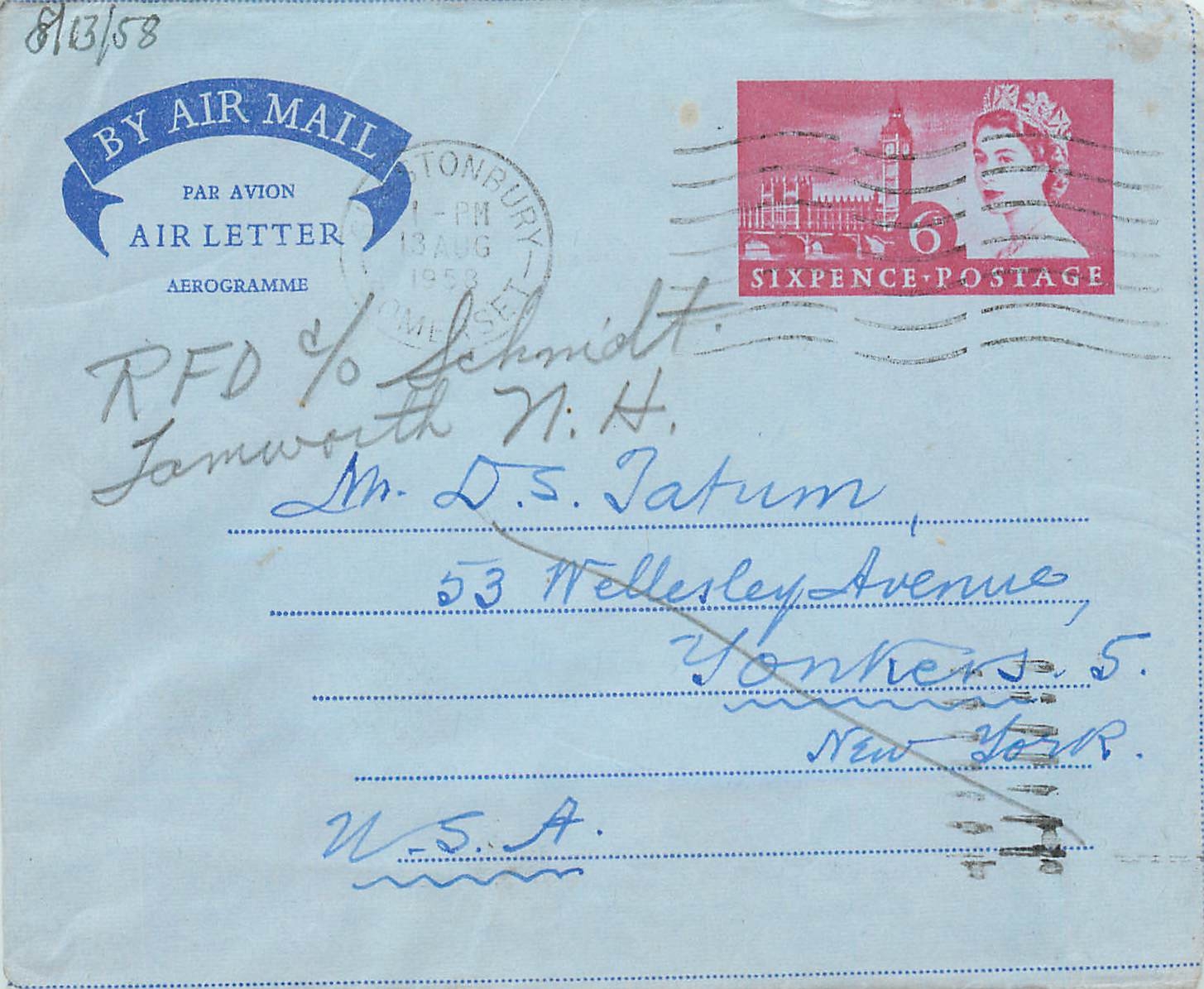 Entier Postal Postal Stationary Aerogramme Aeogram Grande Bretagne Great Britain 