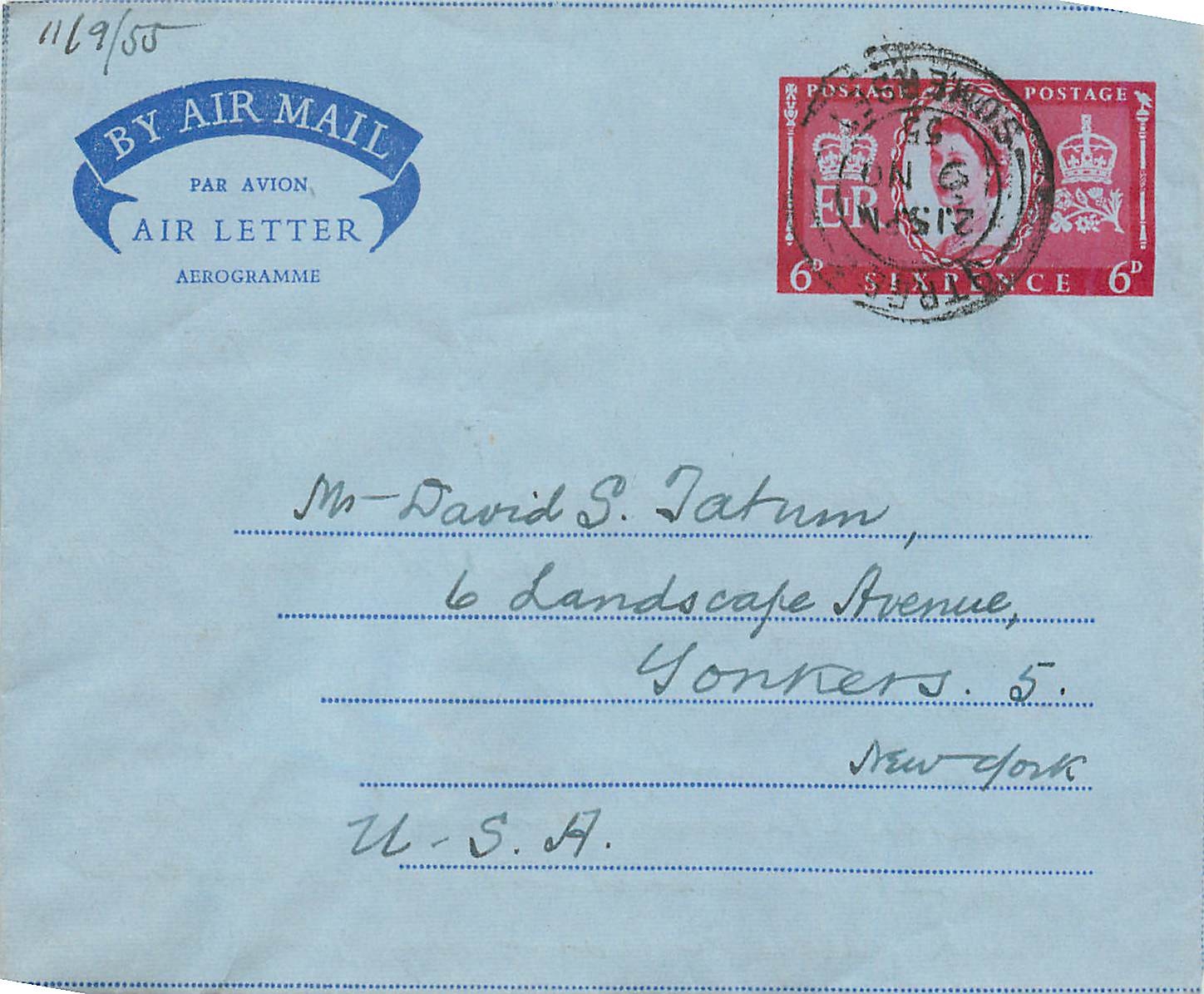 Entier Postal Postal Stationary Aerogramme Aeogram Grande Bretagne Great Britain 