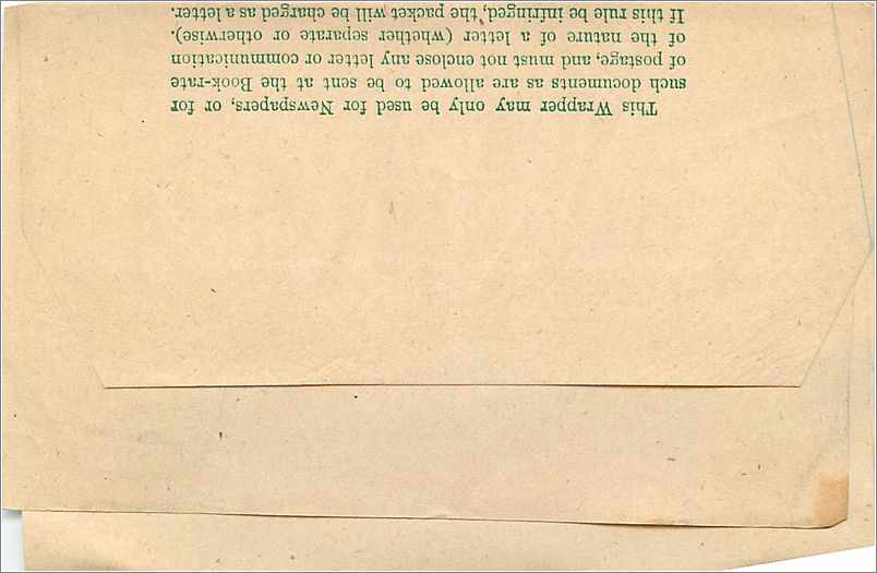 Entier Postal Postal Stationary 1/2 p — Verso
