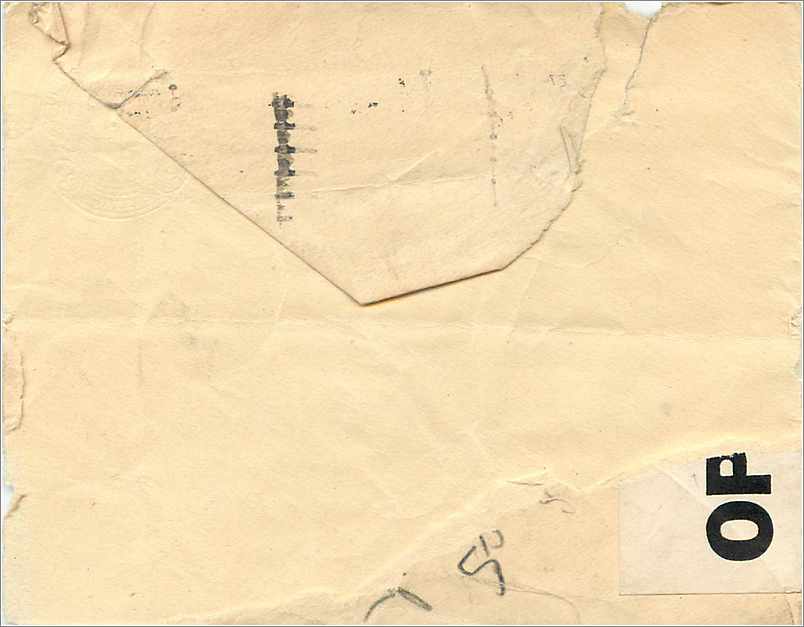 Entier Postal Postal Stationary 2 1/2d Censor Cardiff for USA 1942 — Verso
