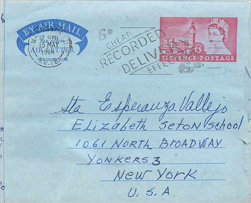Entier Postal Postal Stationary Aerogramme Aeogram Grande Bretagne Great Britain 