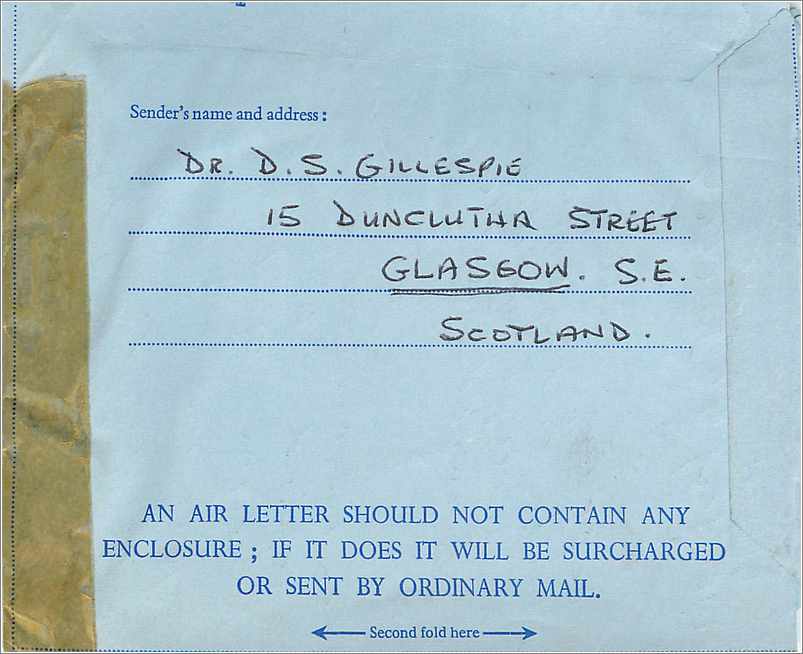 Entier Postal Postal Stationary Aerogramme Aeogram Grande Bretagne Great Britain  — Verso