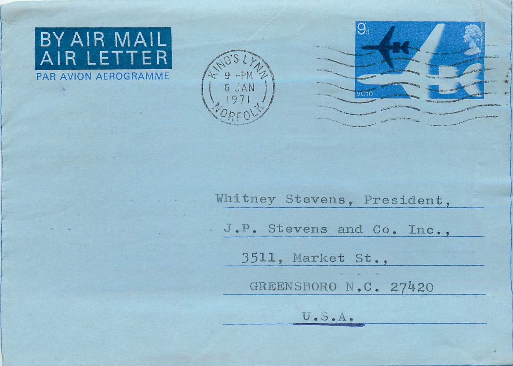 Entier Postal Postal Stationary Aerogramme Aeogram Grande Bretagne Great Britain 