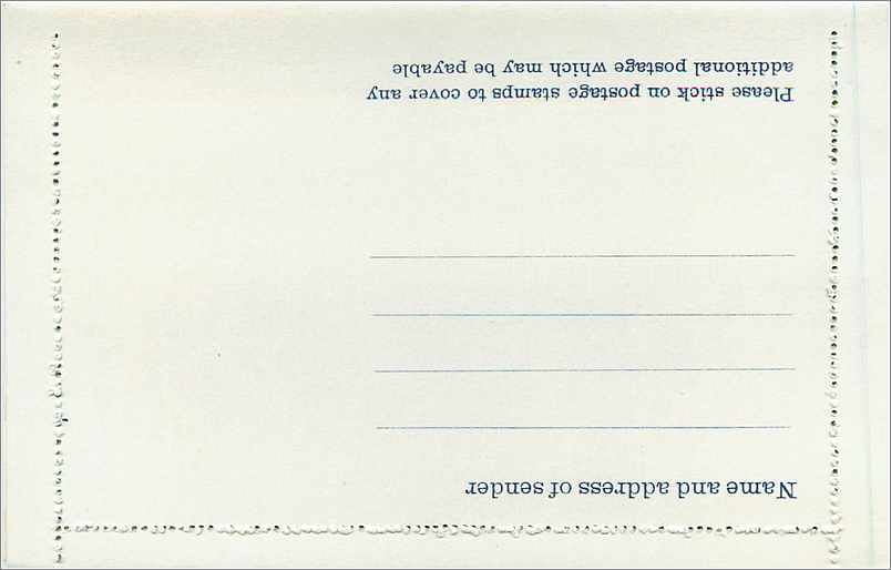 Entier Postal Postal Stationary Grande Bretagne Great Britain 4 1/2p Machin — Verso