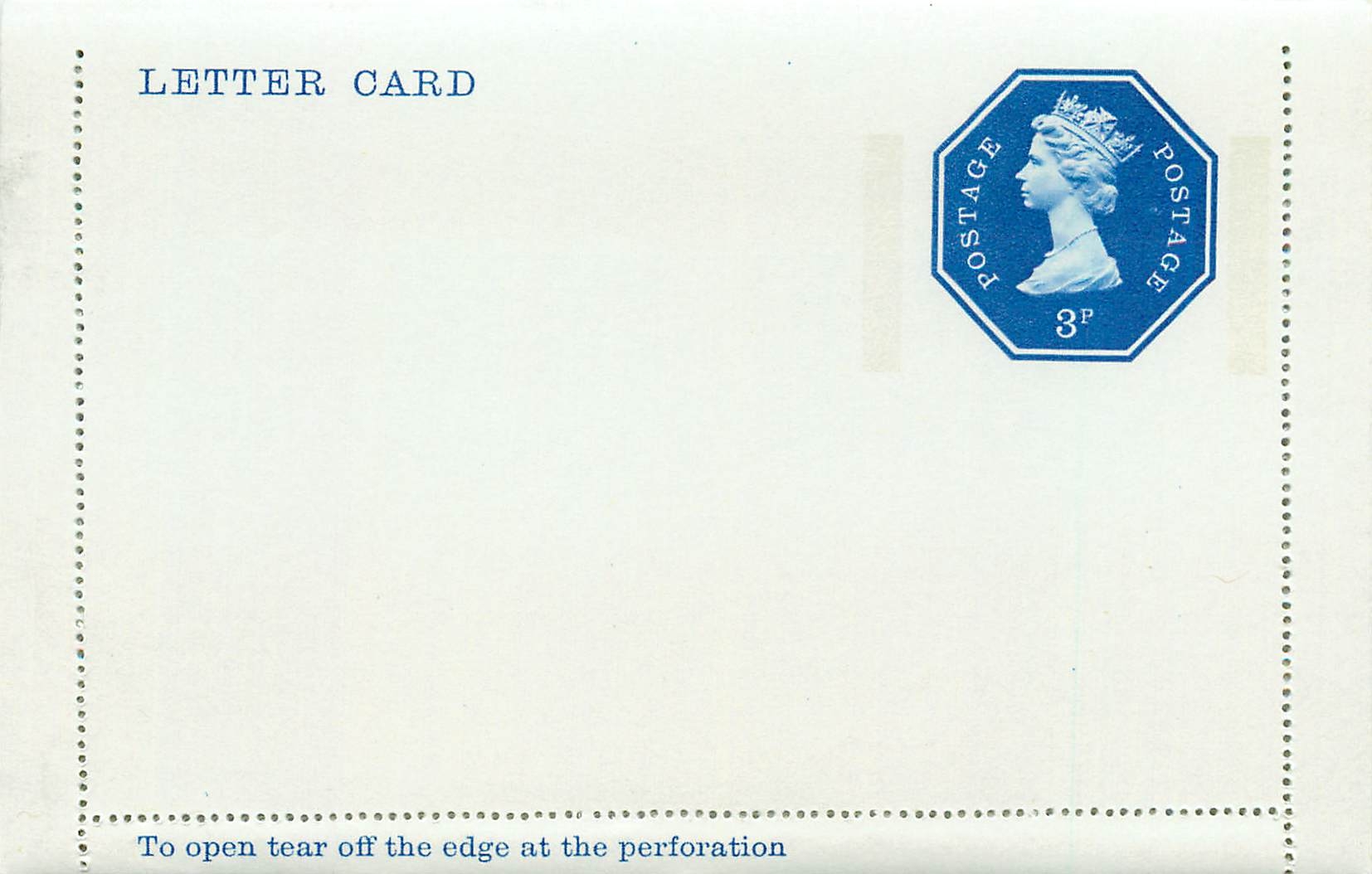 Entier Postal Postal Stationary Grande Bretagne Great Britain 3p Machin