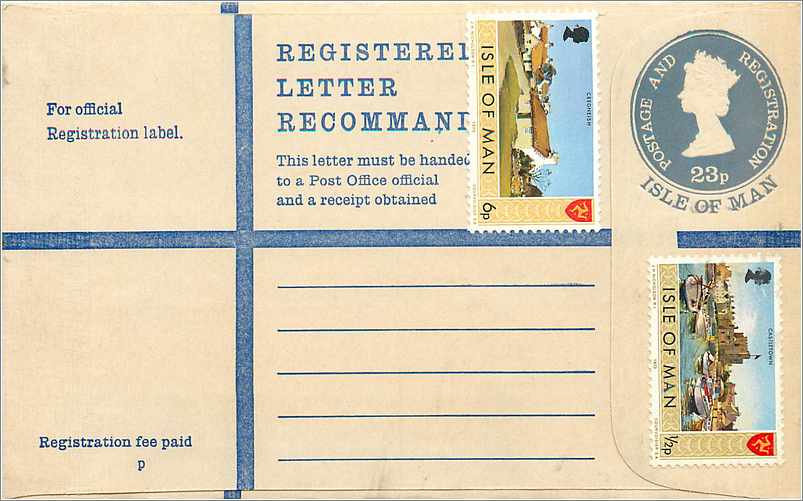 Entier Postal Postal Stationary Grande Bretagne Great Britain Isle of Man 23p