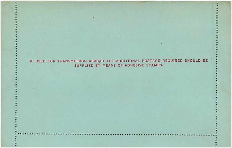 Entier Postal Postal Stationary Grande Bretagne Great Britain 1p for Franfurt — Verso