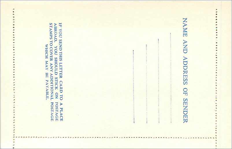 Entier Postal Postal Stationary Grande Bretagne Great Britain 4d — Verso