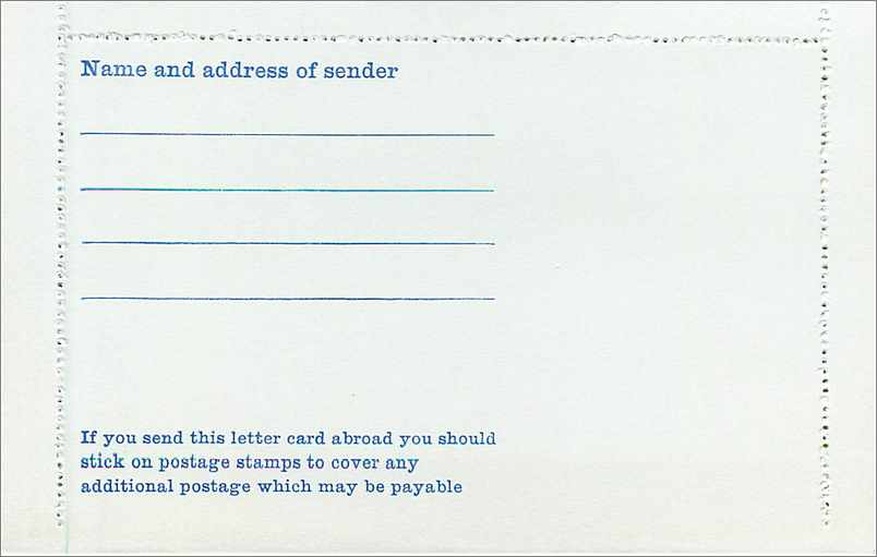 Entier Postal Postal Stationary Grande Bretagne Great Britain 4d — Verso