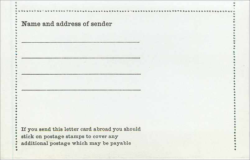 Entier Postal Postal Stationary Grande Bretagne Great Britain 4 d Machin — Verso