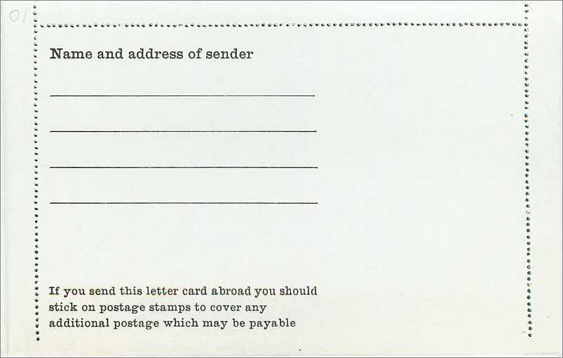 Entier Postal Postal Stationary Grande Bretagne Great Britain 4 d Machin — Verso