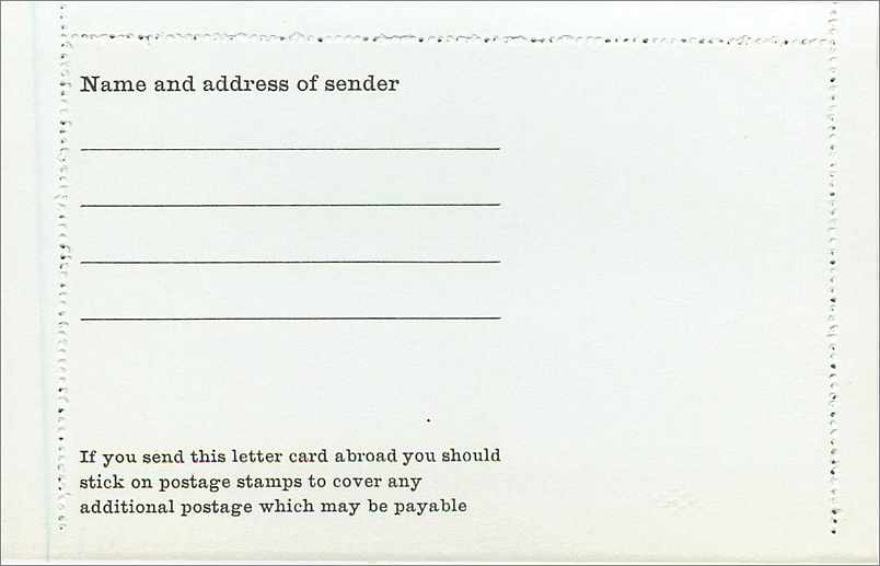 Entier Postal Postal Stationary Grande Bretagne Great Britain 4 d Machin — Verso