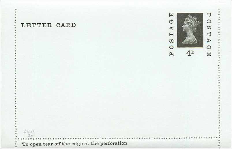 Entier Postal Postal Stationary Grande Bretagne Great Britain 4 d Machin