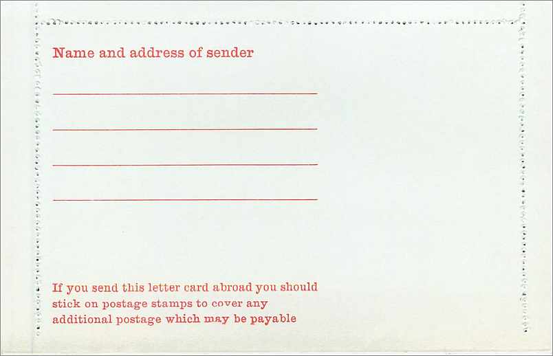 Entier Postal Postal Stationary Grande Bretagne Great Britain 4 d Machin — Verso