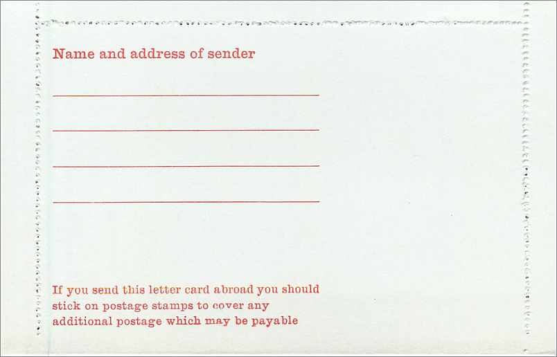 Entier Postal Postal Stationary Grande Bretagne Great Britain 4 d Machin — Verso