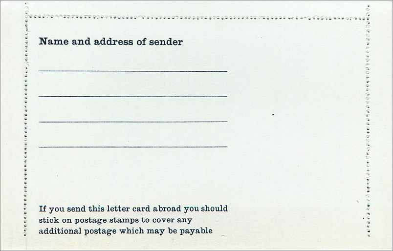 Entier Postal Postal Stationary Grande Bretagne Great Britain 5d Machin — Verso