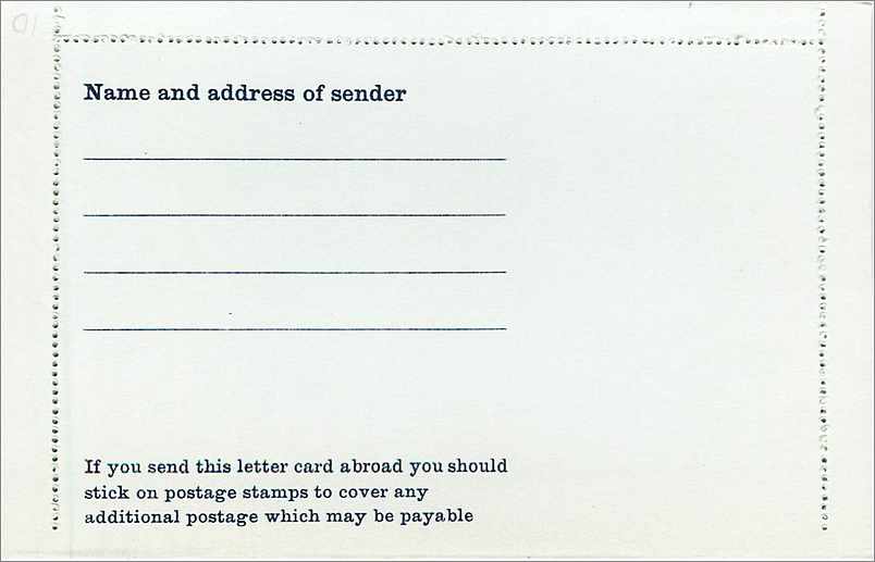 Entier Postal Postal Stationary Grande Bretagne Great Britain 5d Machin — Verso