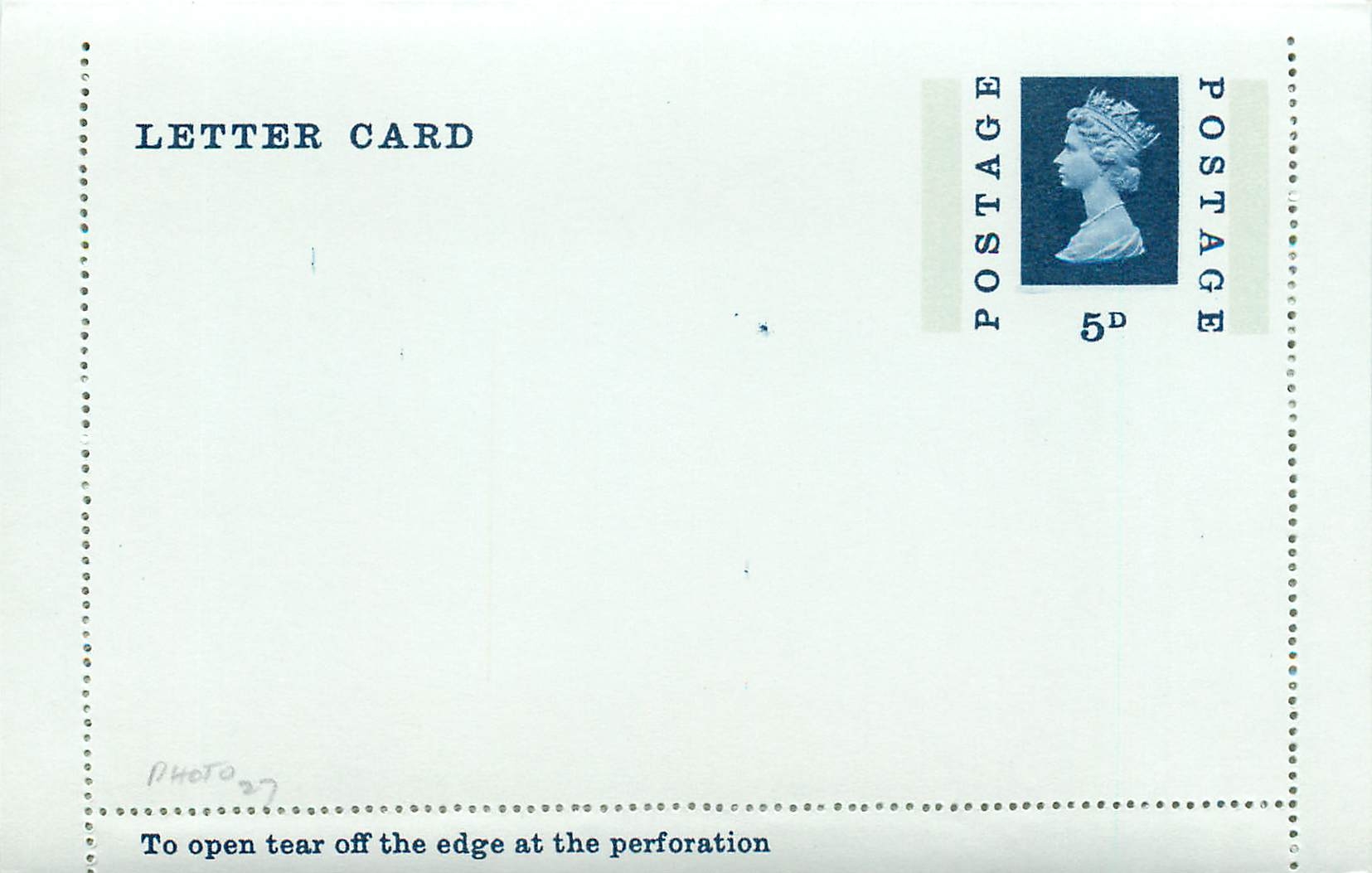 Entier Postal Postal Stationary Grande Bretagne Great Britain 5d Machin