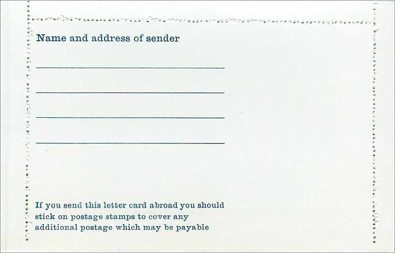 Entier Postal Postal Stationary Grande Bretagne Great Britain 5d Machin — Verso