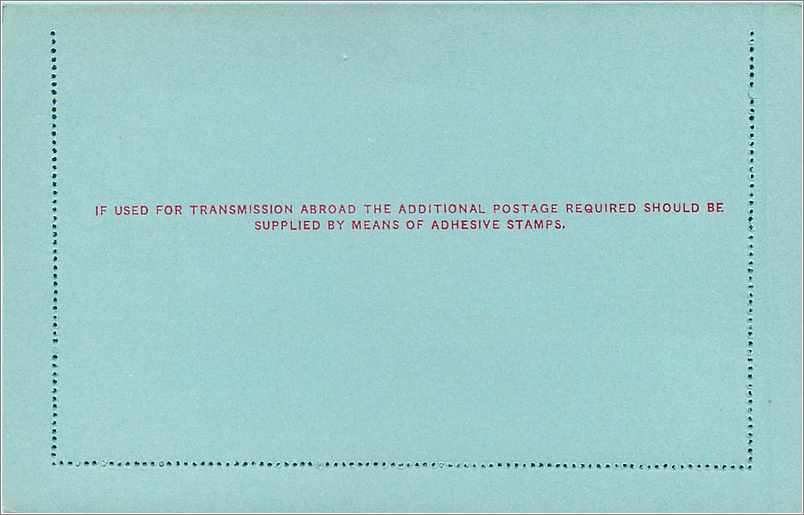 Entier Postal Postal Stationary Grande Bretagne Great Britain 1p — Verso