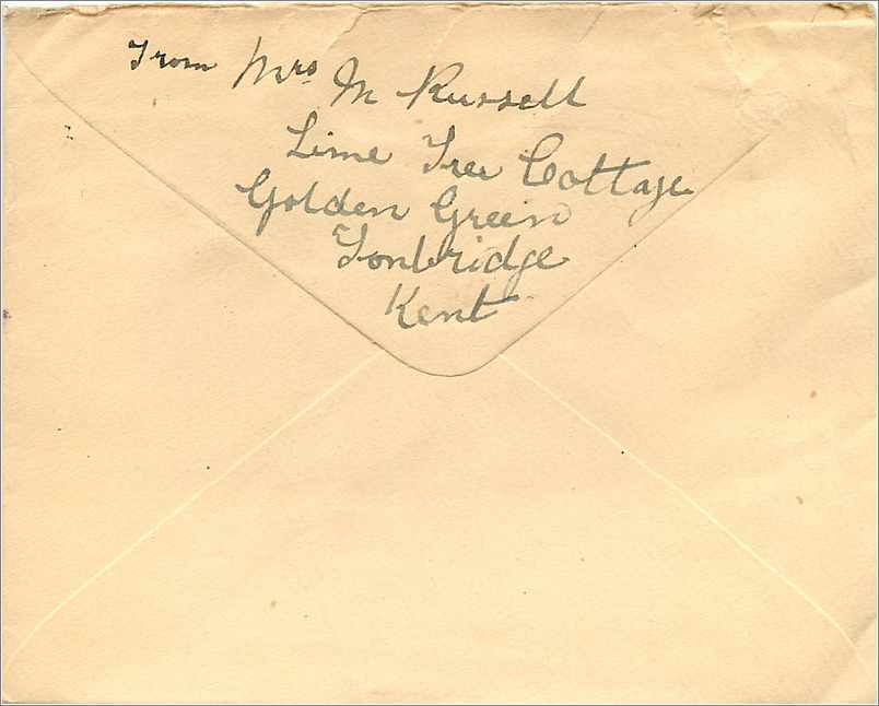 Entier Postal Postal Stationary Grande Bretagne Great Britain 2 1/2p Tonbridge 1946 — Verso